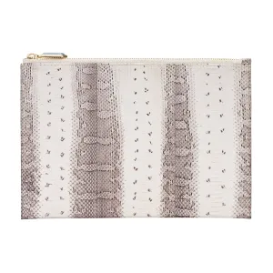CHRISTINA SNAKESKIN POUCH