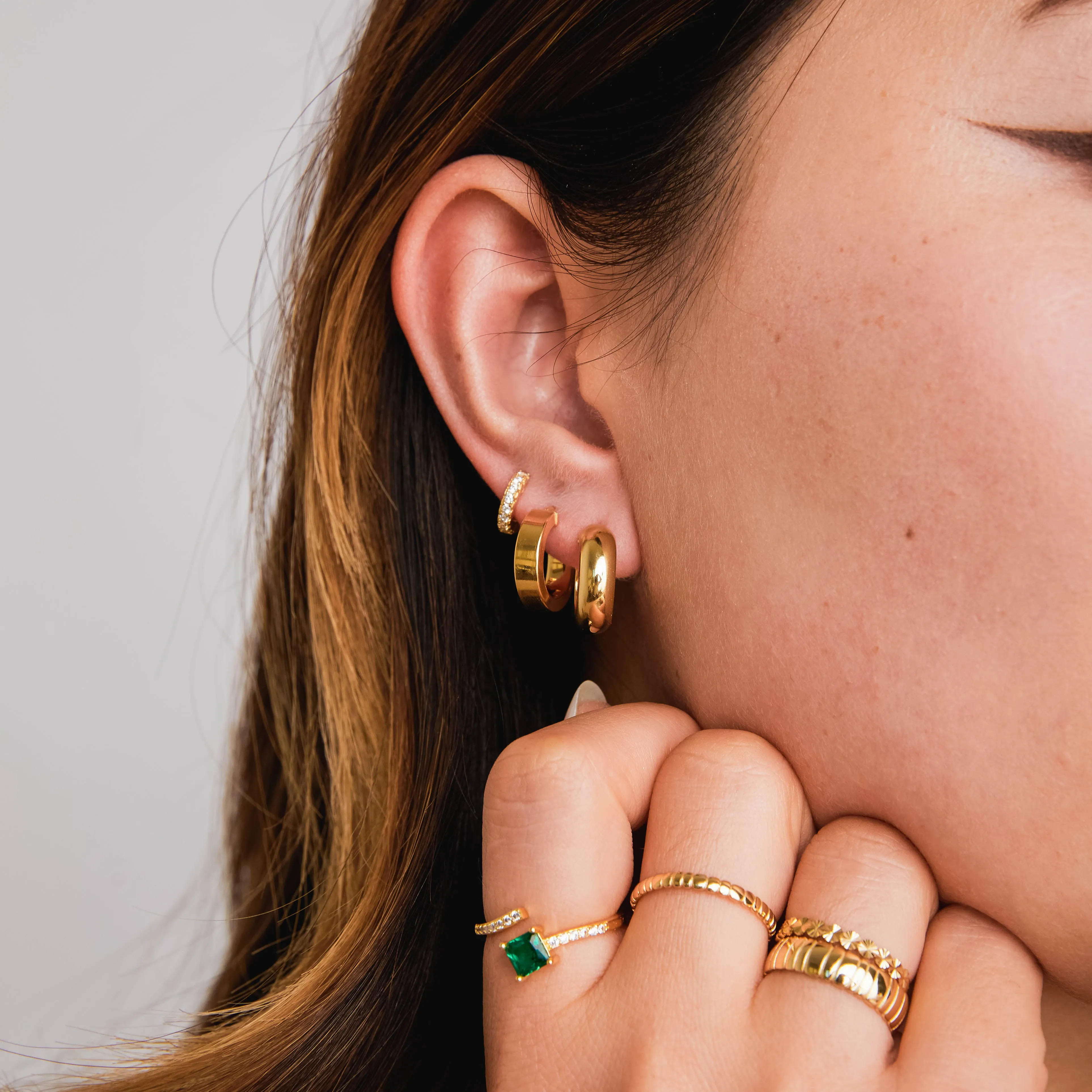 Chunky Rounded Hoops