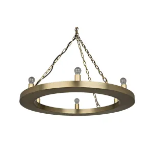 Ciro Chandelier, Metal with Brass Finish