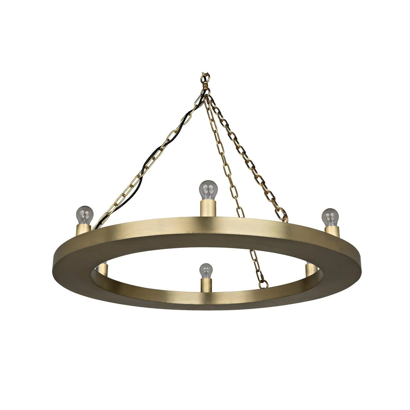 Ciro Chandelier, Metal with Brass Finish