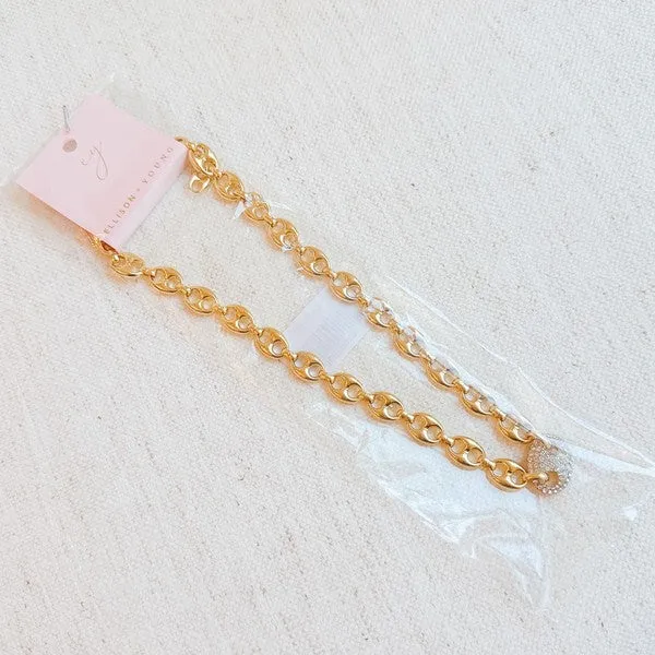Classic Horse Bit Linked Chain Necklace