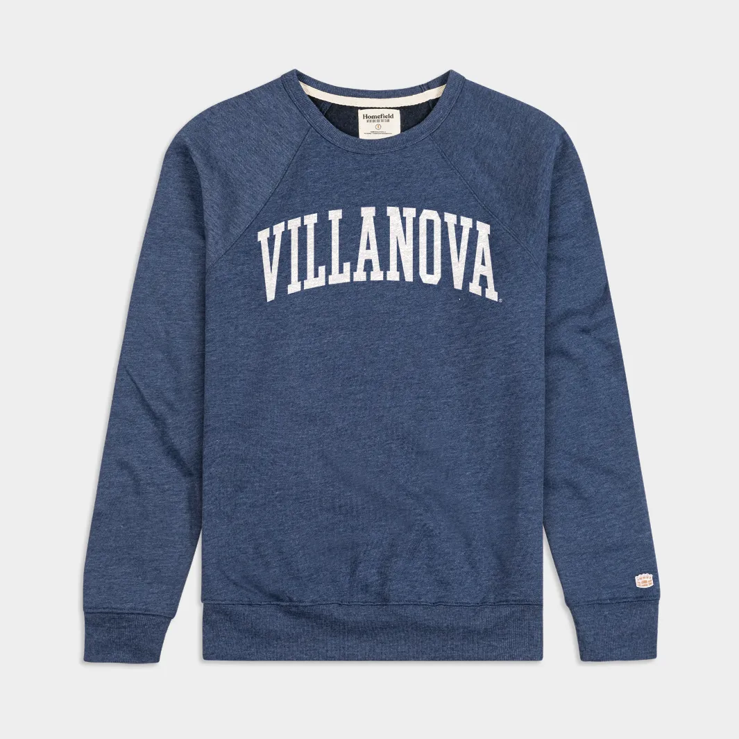 Classic Villanova Arched Wordmark Crew