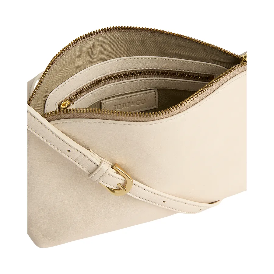 CLEO CROSSBODY - IVORY LEATHER