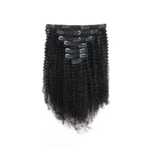 Clip in Hair Extension Afro Kinky Curly-Only For Order Over $269