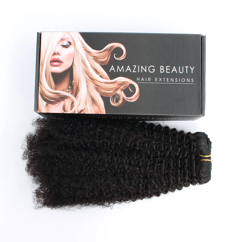 Clip in Hair Extension Afro Kinky Curly-Only For Order Over $269