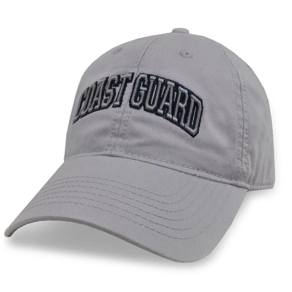 Coast Guard Arch Low Profile Hat (Silver)