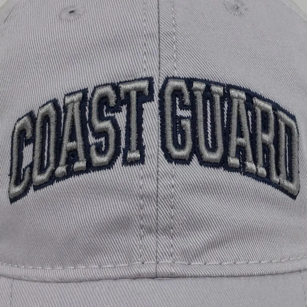 Coast Guard Arch Low Profile Hat (Silver)