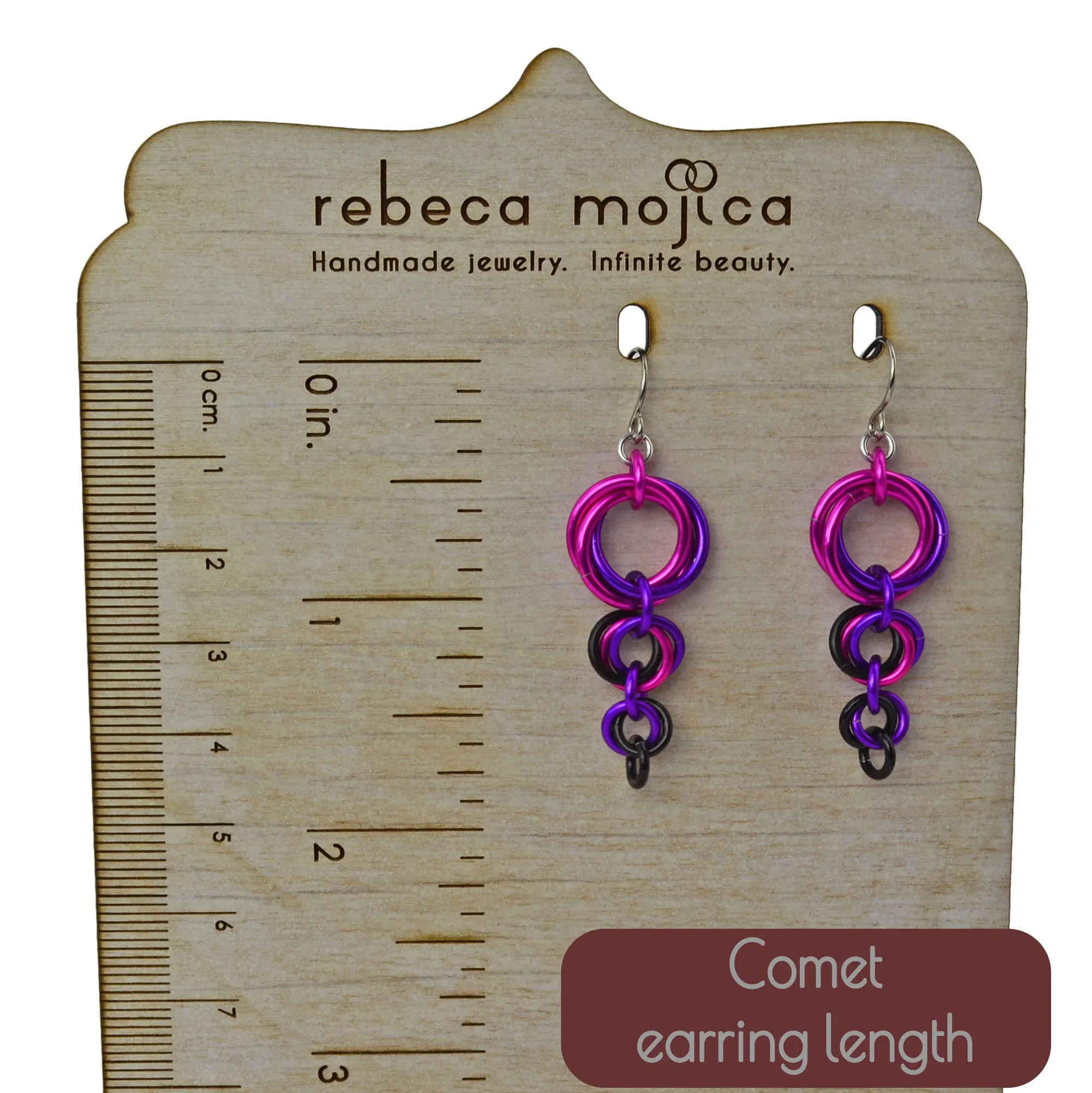 Comet Earrings - Seashell