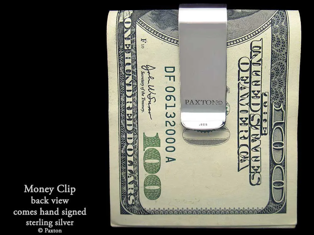 Cougar Panther Head Money Clip Sterling Silver