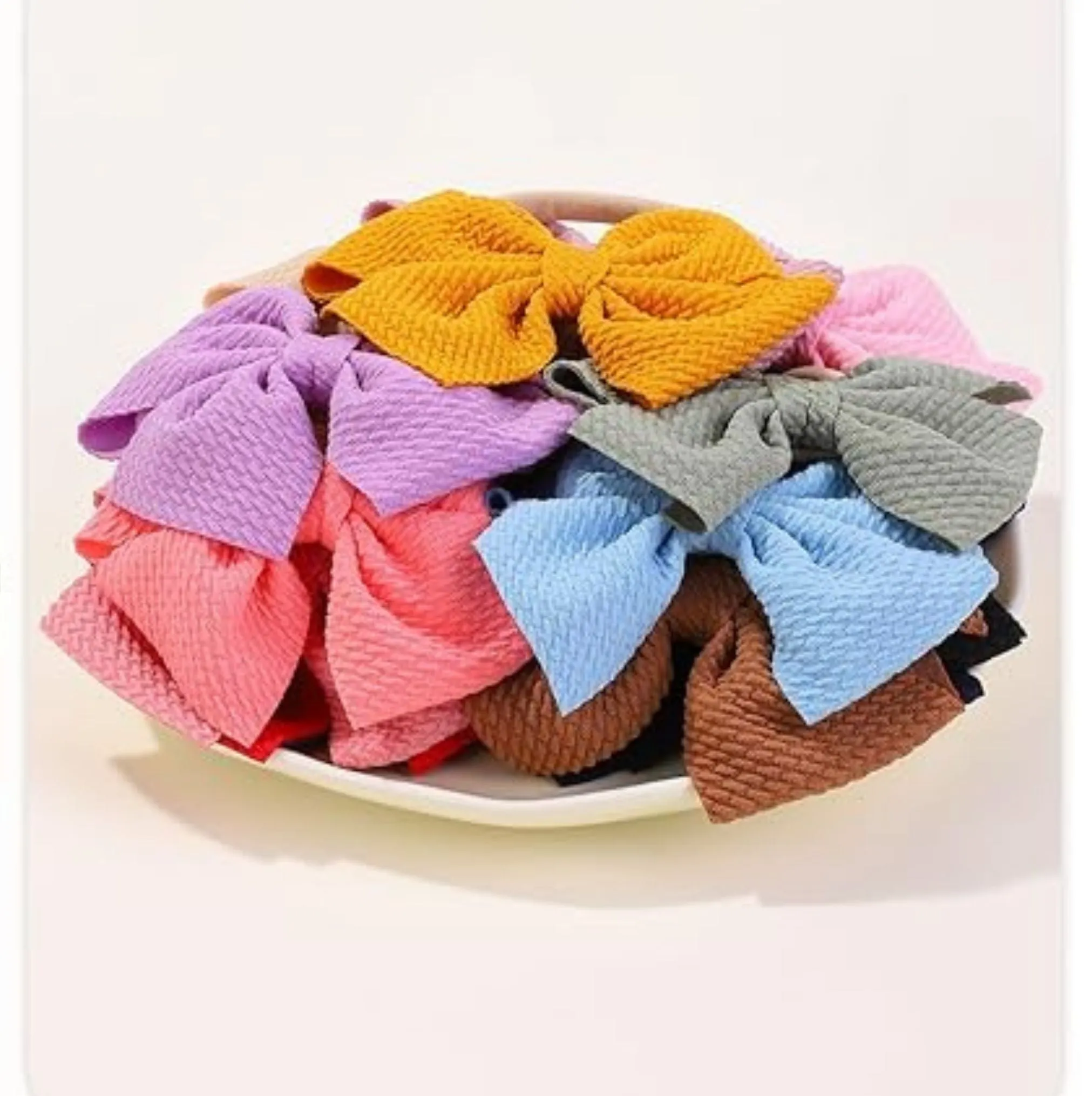 Cream Pinwheel Headband