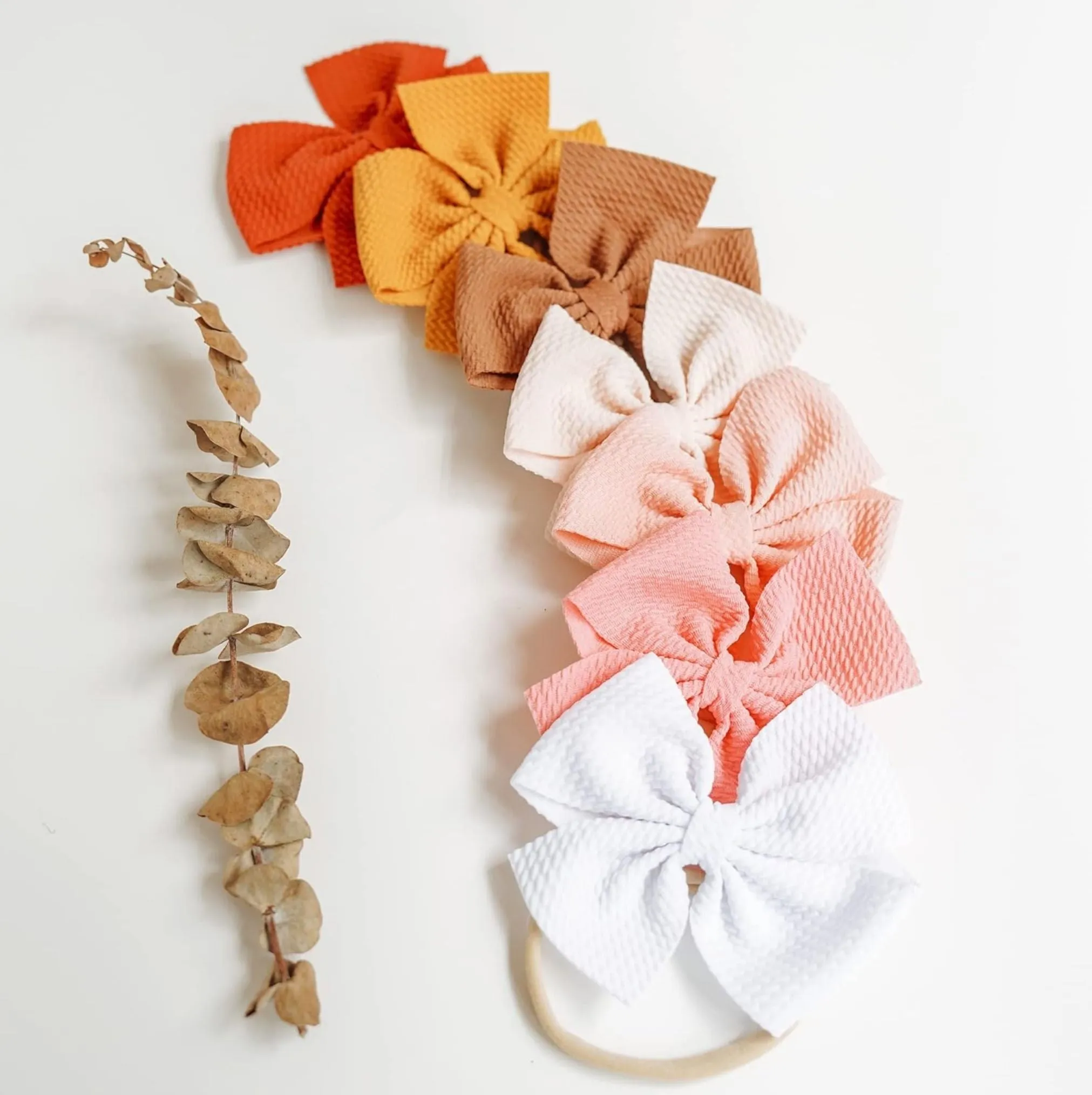 Cream Pinwheel Headband