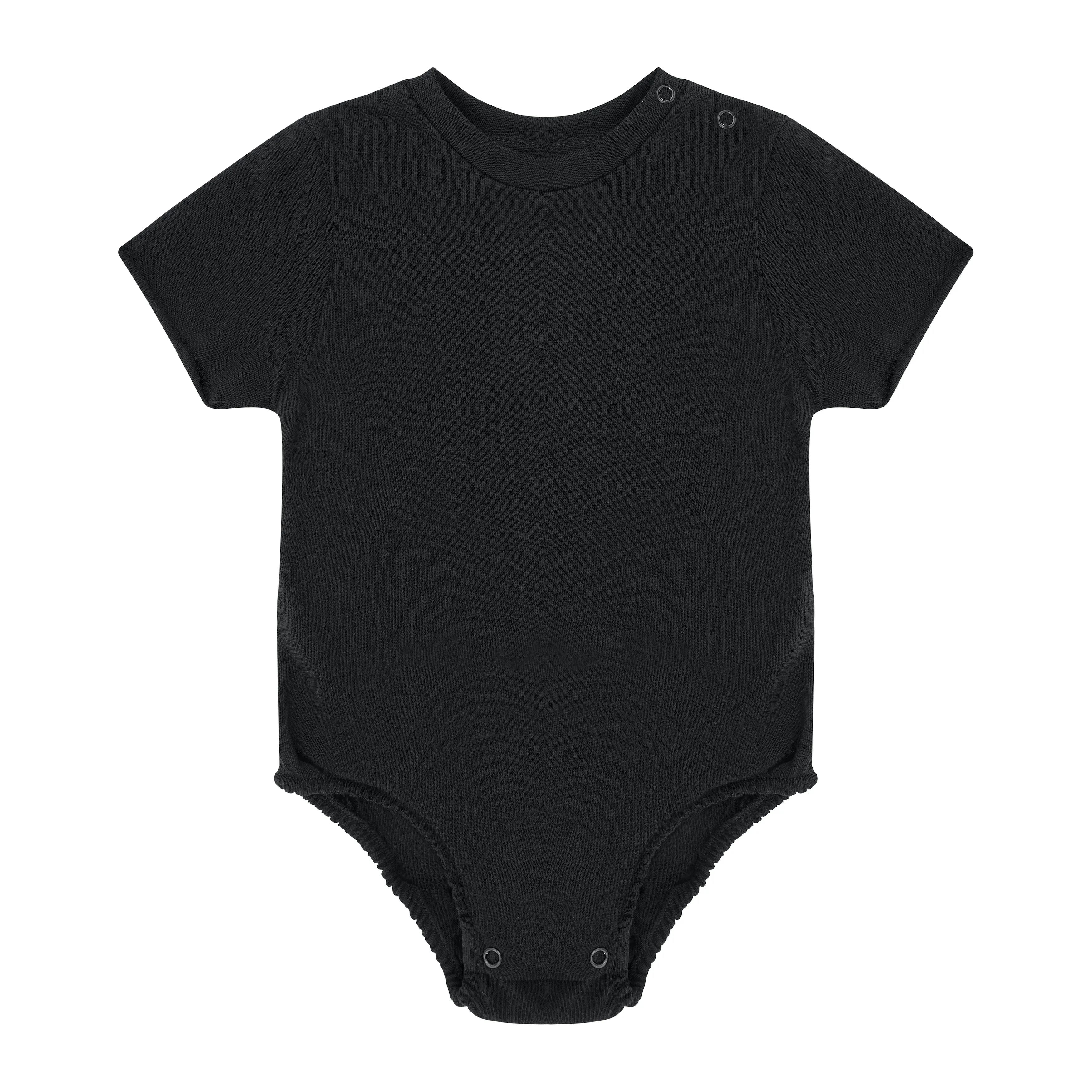 Cree Cotton Jersey Baby Bodysuit (Black)