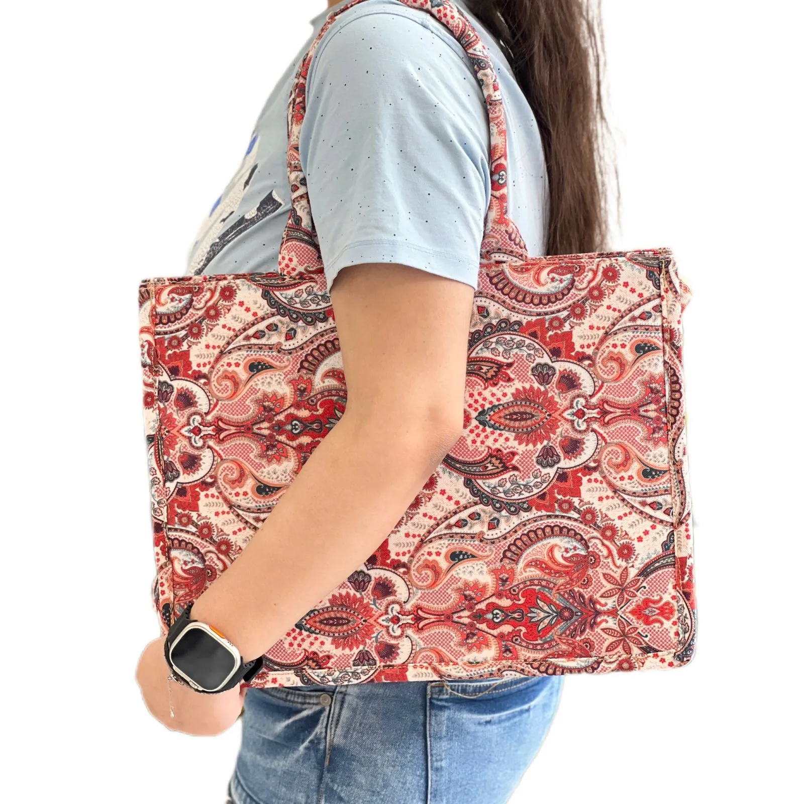CRIMSON TOTE BAG