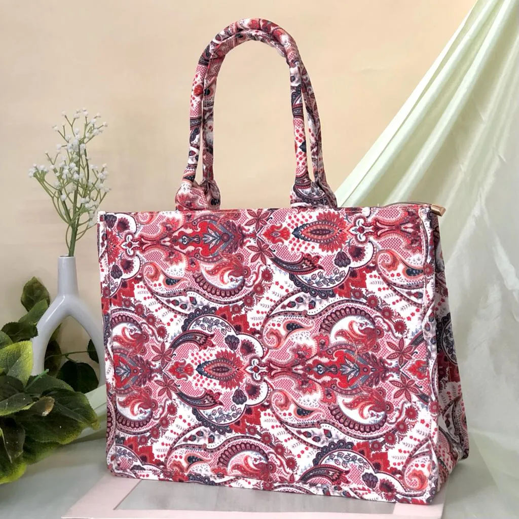 CRIMSON TOTE BAG