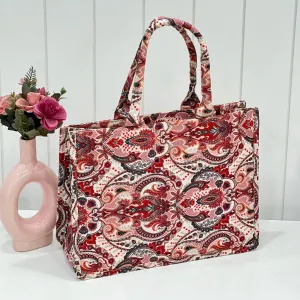 CRIMSON TOTE BAG