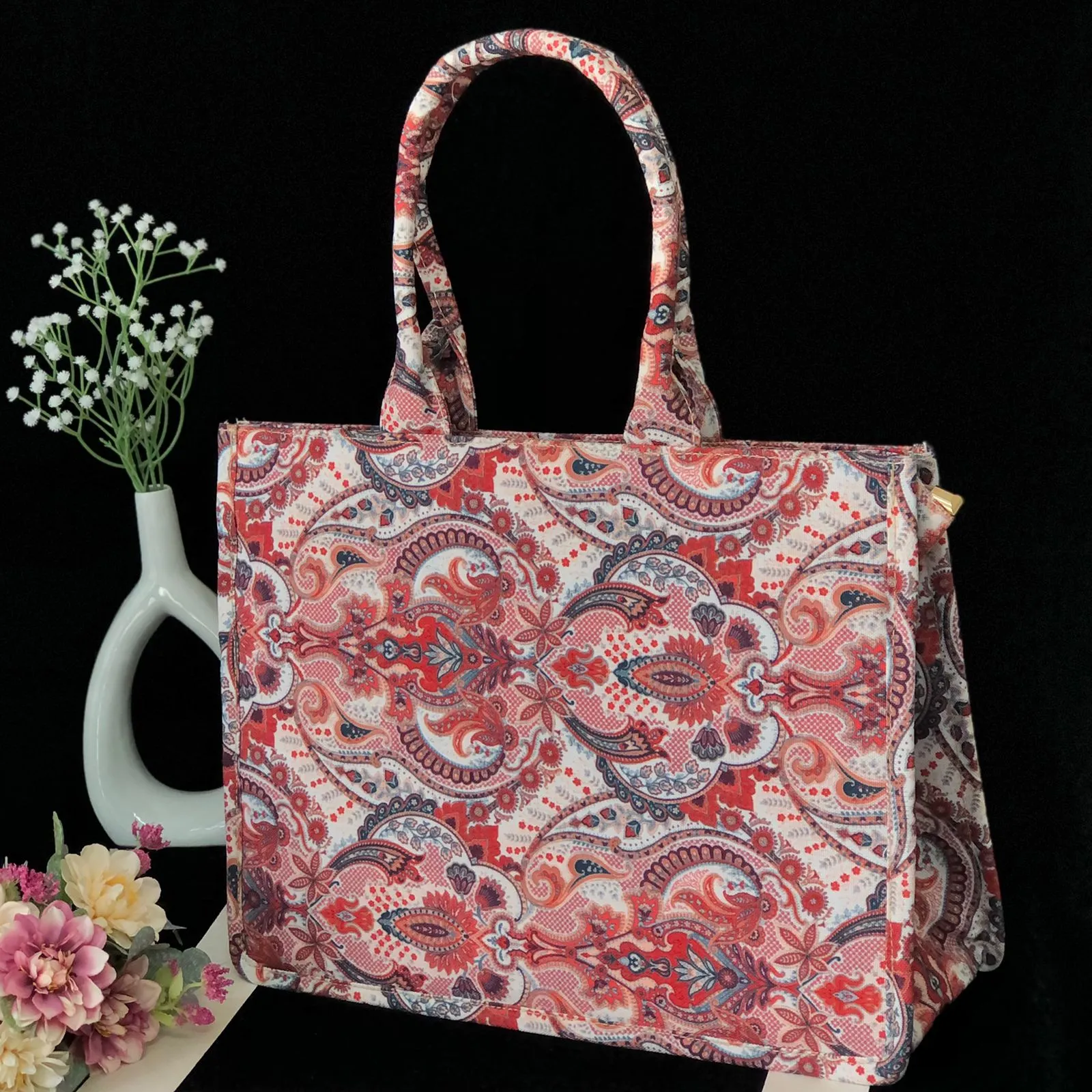 CRIMSON TOTE BAG