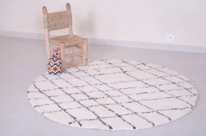 Custom Moroccan rug - custom rounded handmade rug