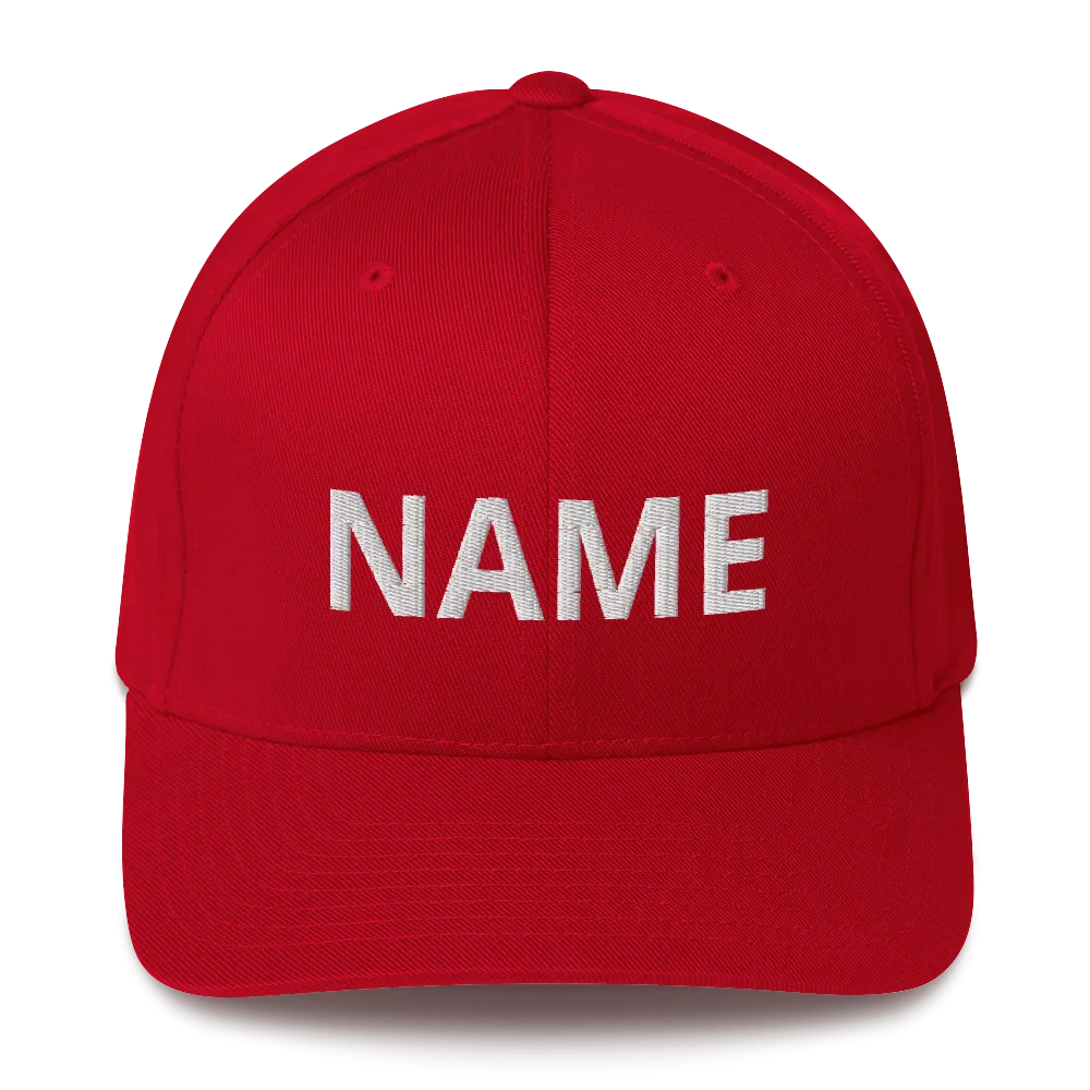 Custom Name Structured Twill Cap