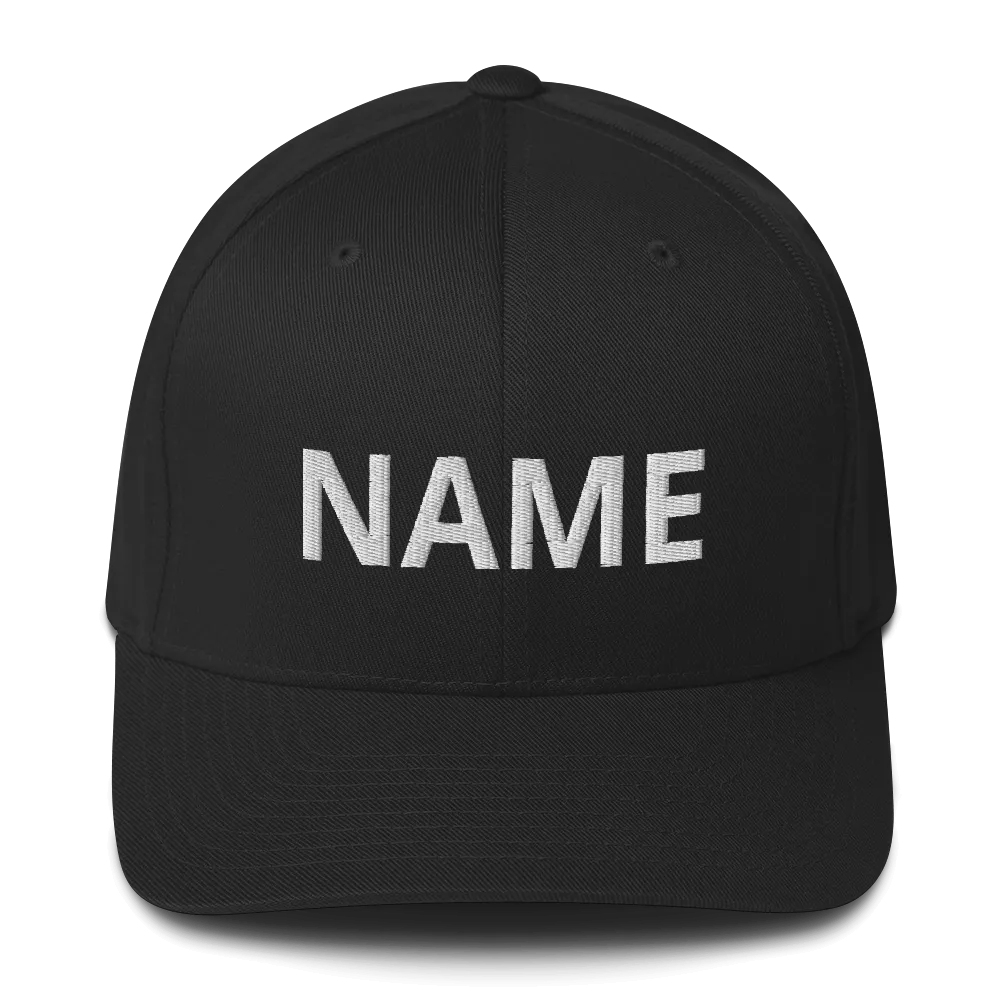 Custom Name Structured Twill Cap