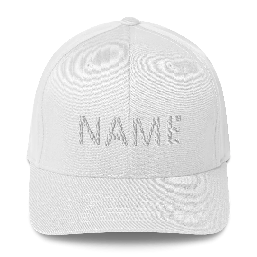 Custom Name Structured Twill Cap