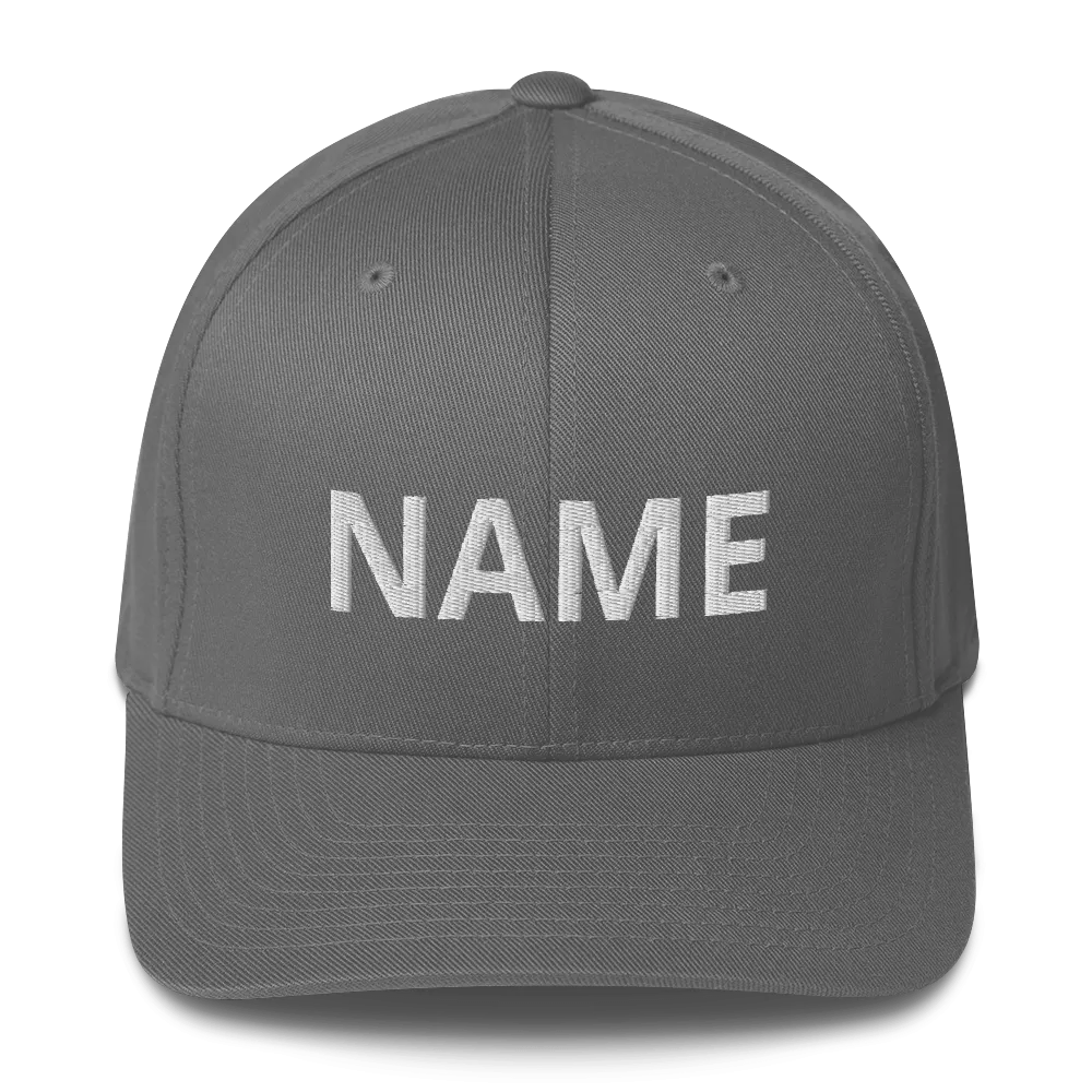 Custom Name Structured Twill Cap