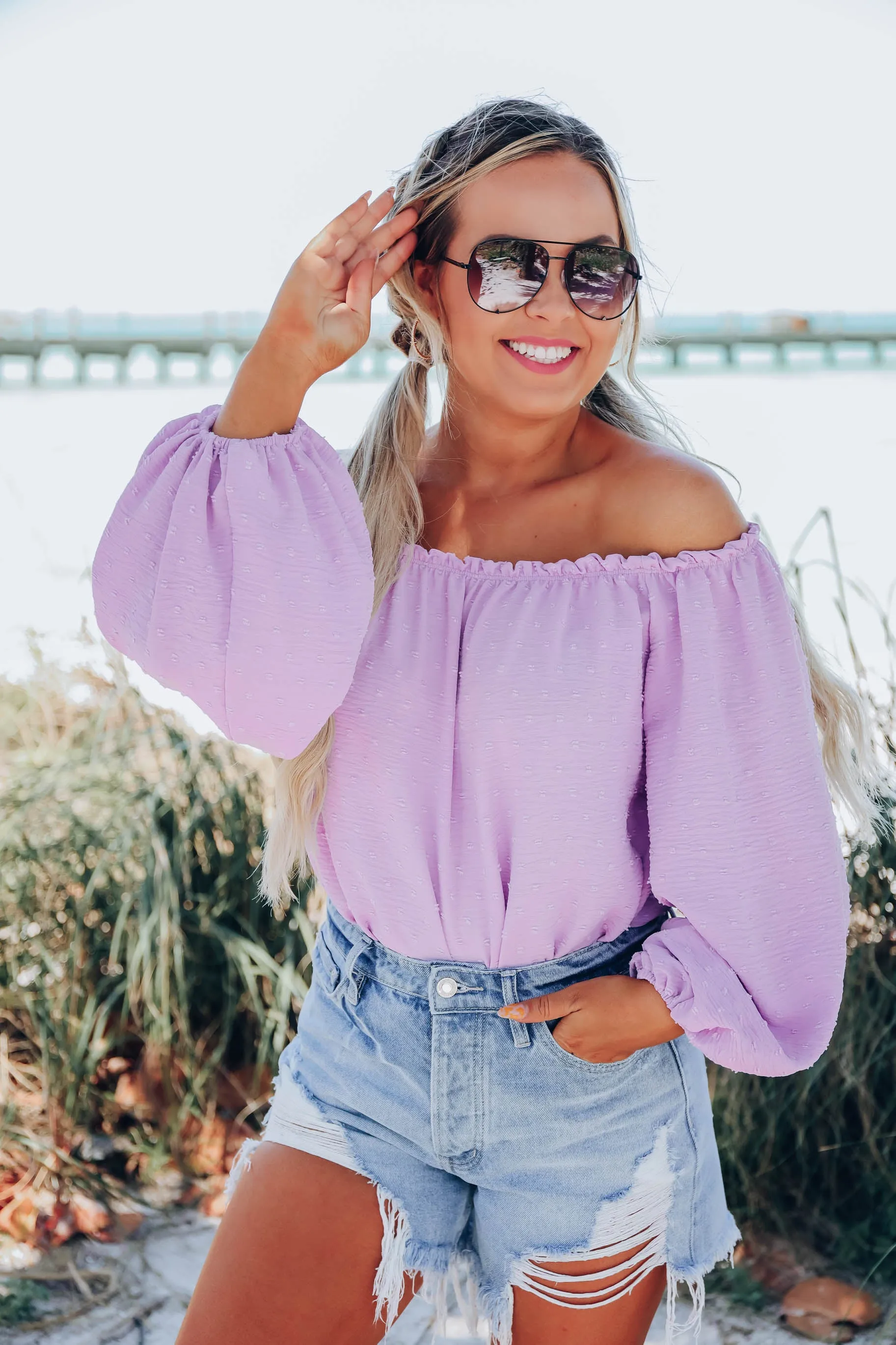 Dahlia Bodysuit - Lavender