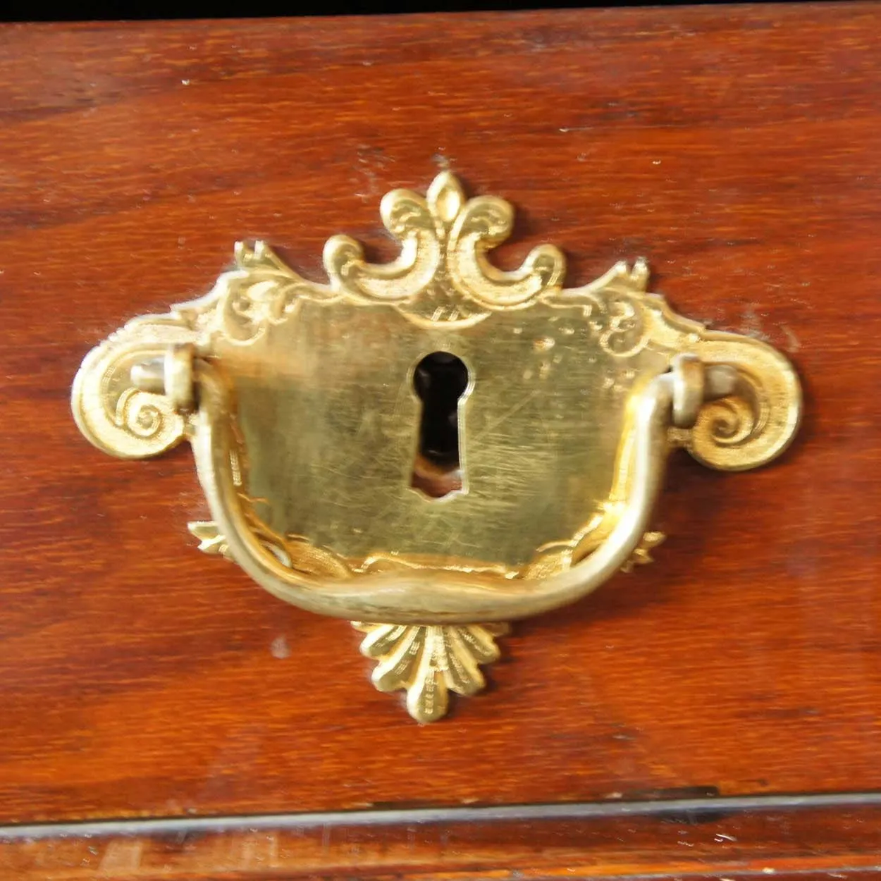 Danish Baroque Burl Walnut Veneer Linen Press