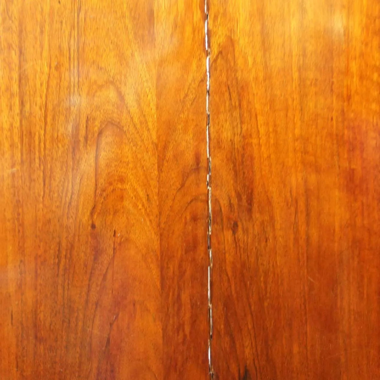 Danish Baroque Burl Walnut Veneer Linen Press