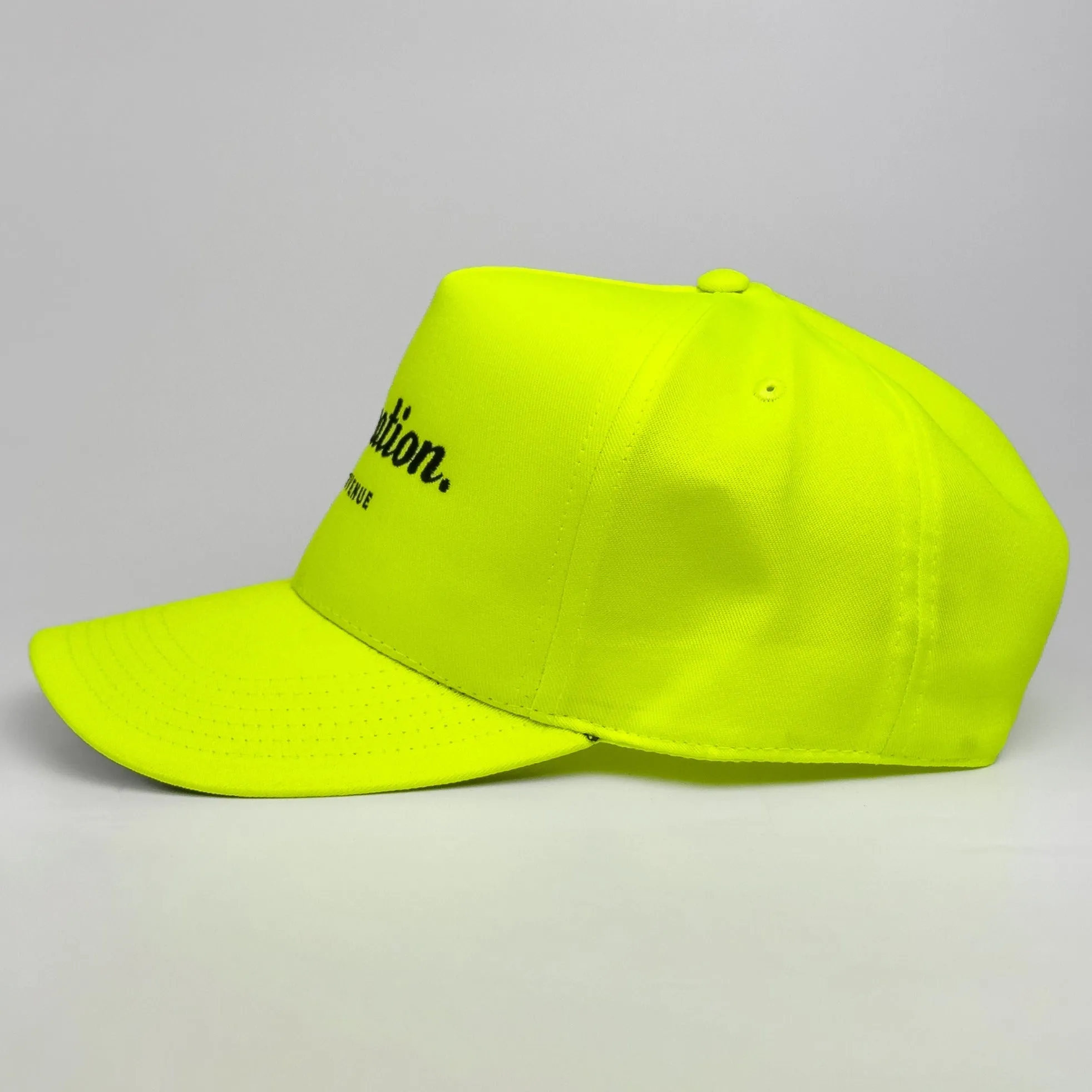 DAYCATION - Neon Lime / Black - Structured 5-Panel
