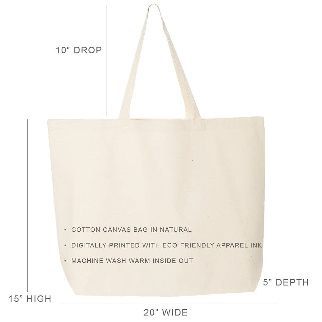 Delta Zeta Tote Bag with Bow in Sorority Color