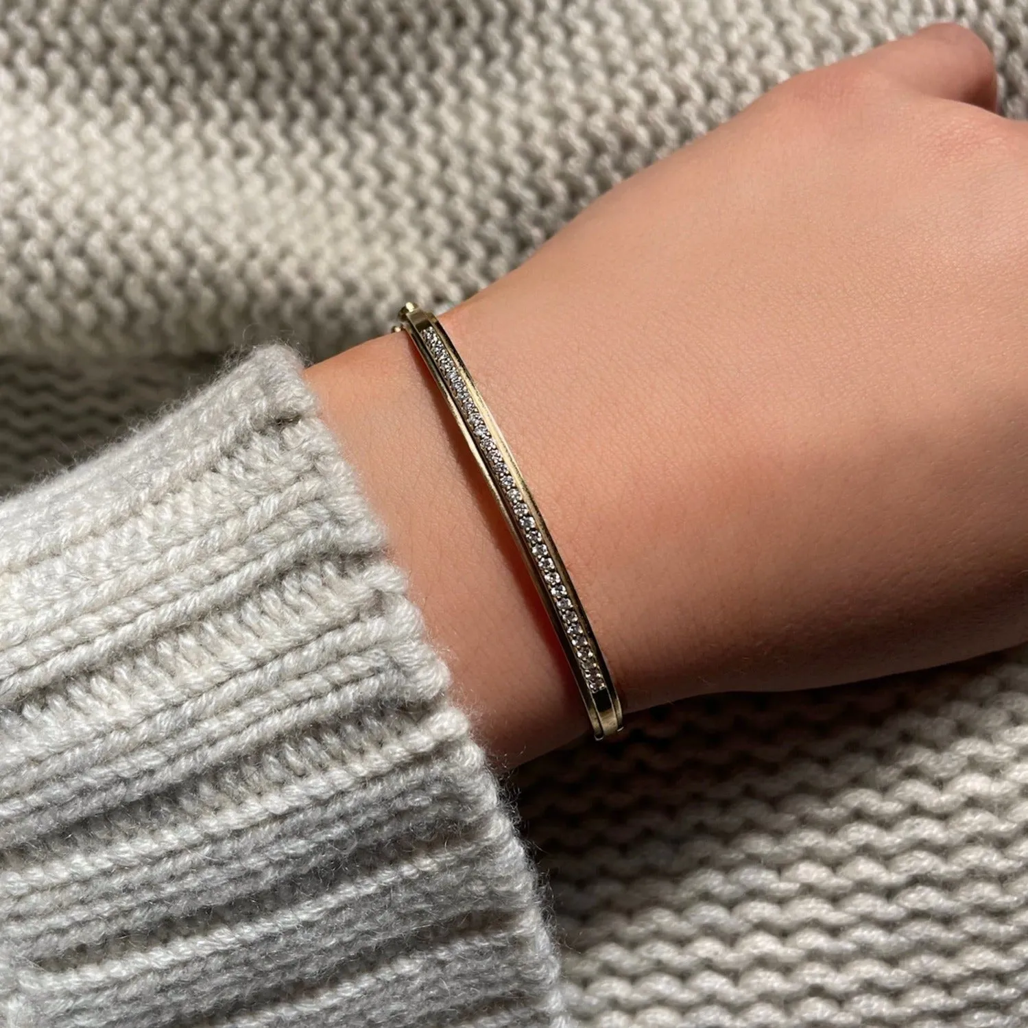 Diamond Bangle Bracelet