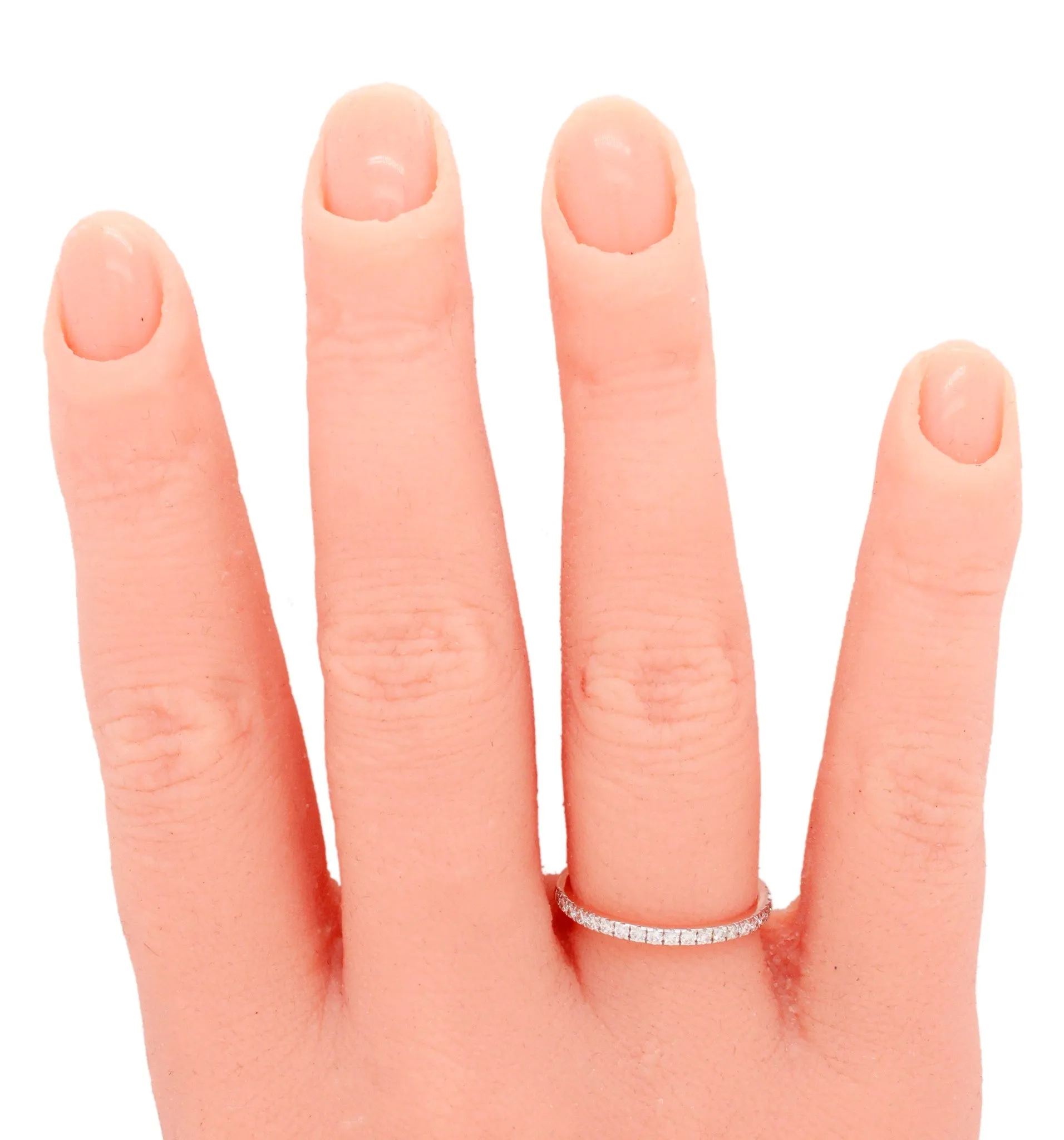 Diamond Channel-Set Wedding Band 0.26ctw | Women's Thin 14k Rose Gold Ring