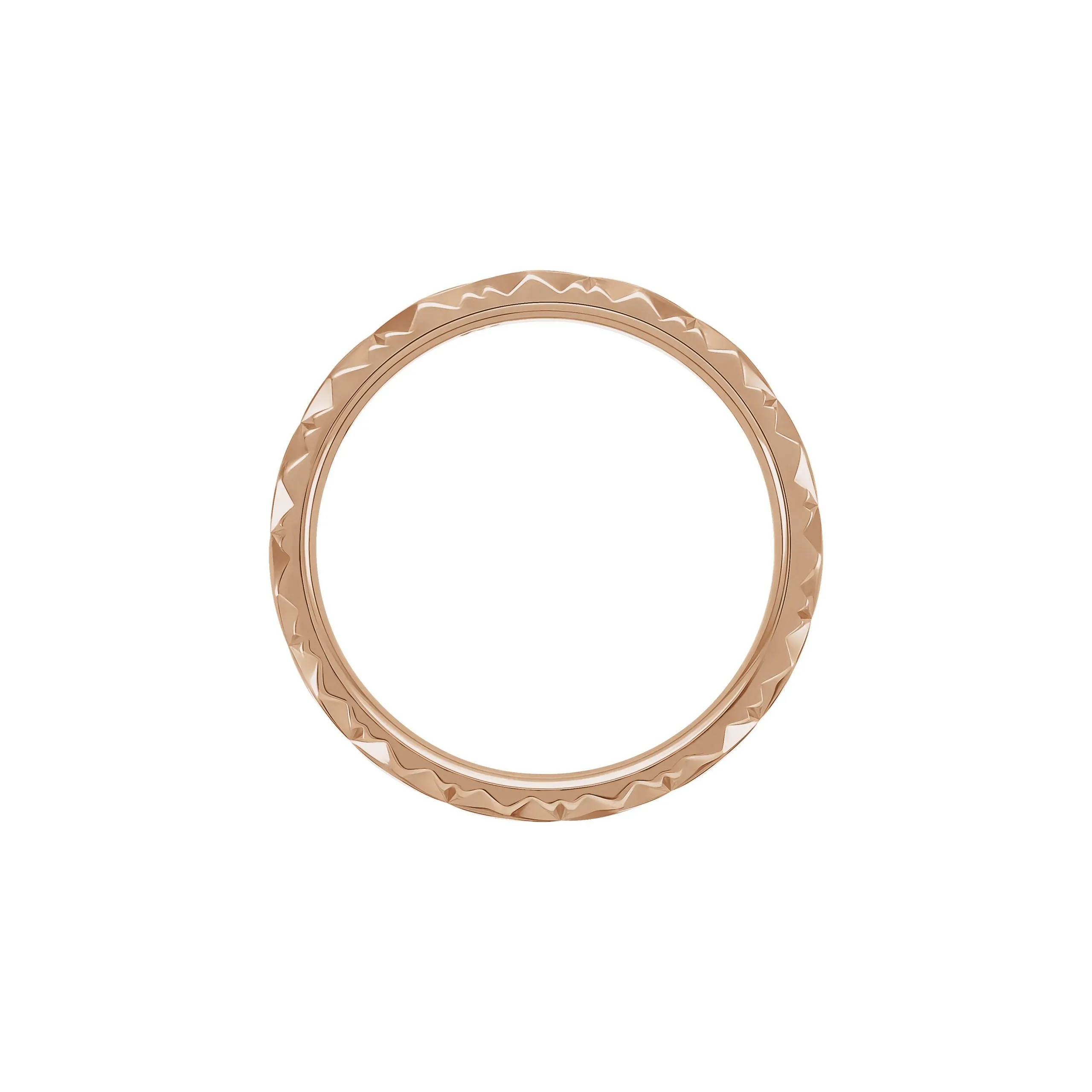 Diamond Faceted Pattern Ring