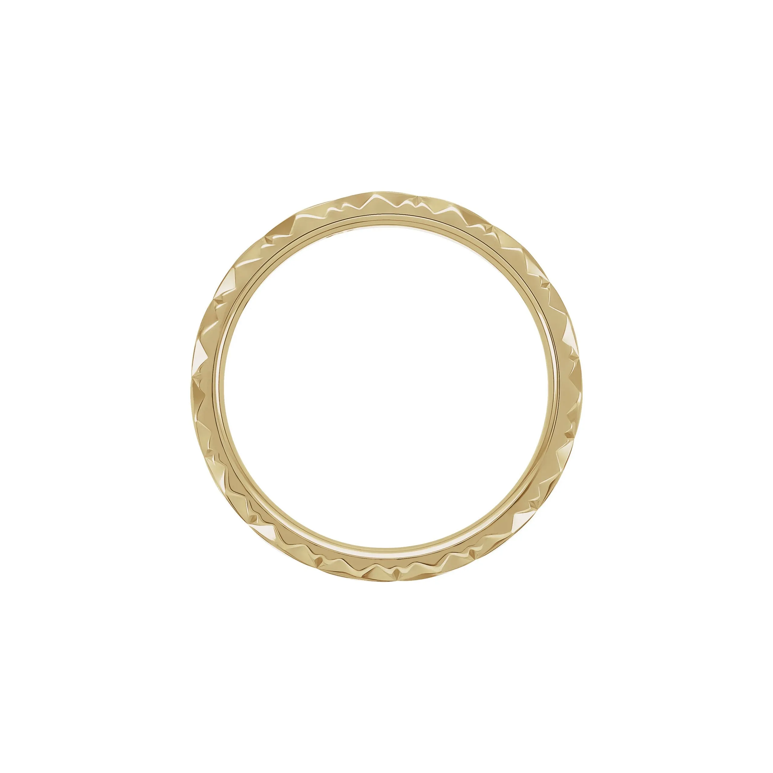 Diamond Faceted Pattern Ring
