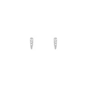 Diamond Incrusted Spike Stud Earrings