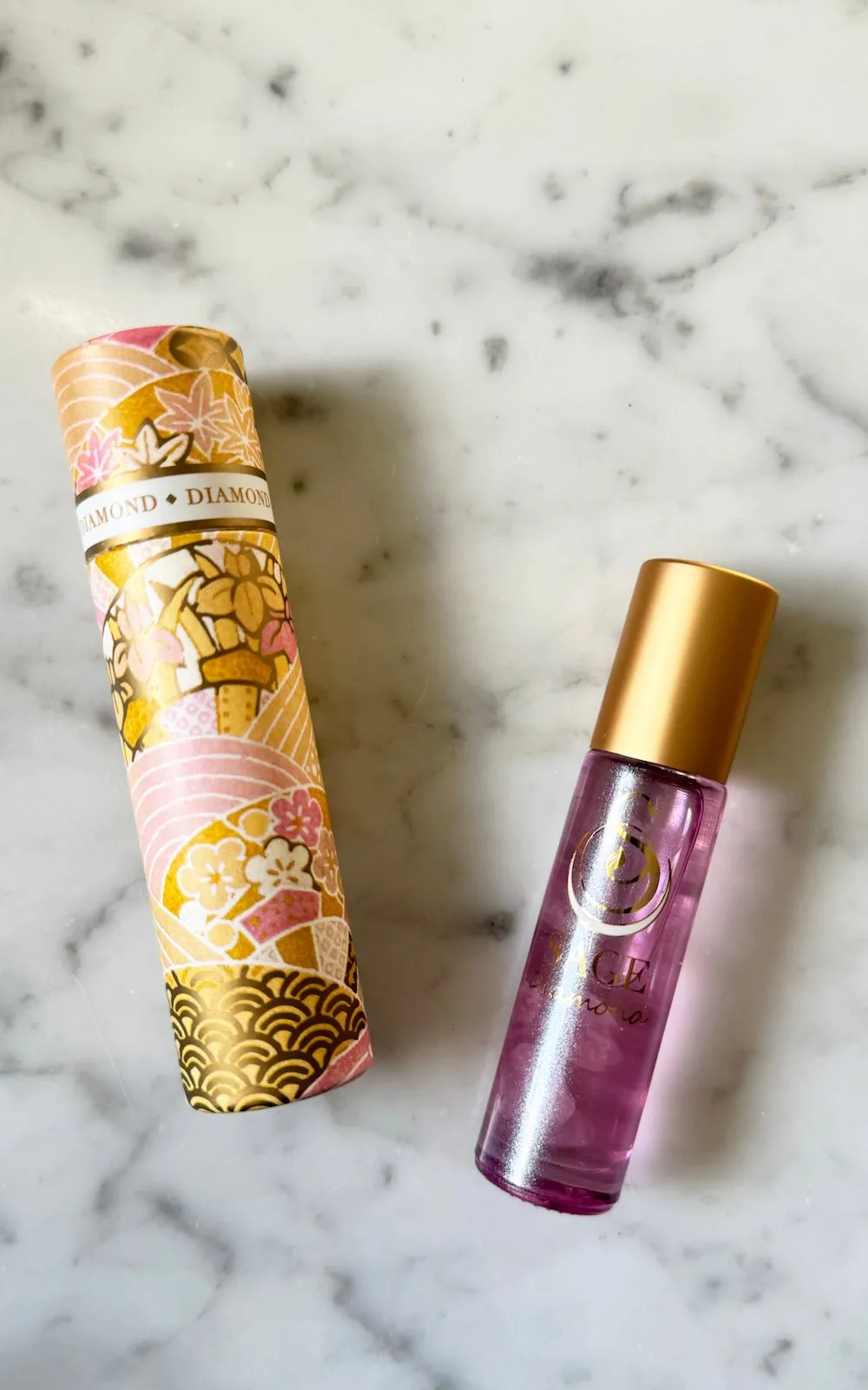 Diamond Limited Edition Shimmering 1/4 oz Gemstone Perfume Oil Concentrate Roll-On by Sage