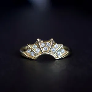 Diamond Pave Batwing Ring