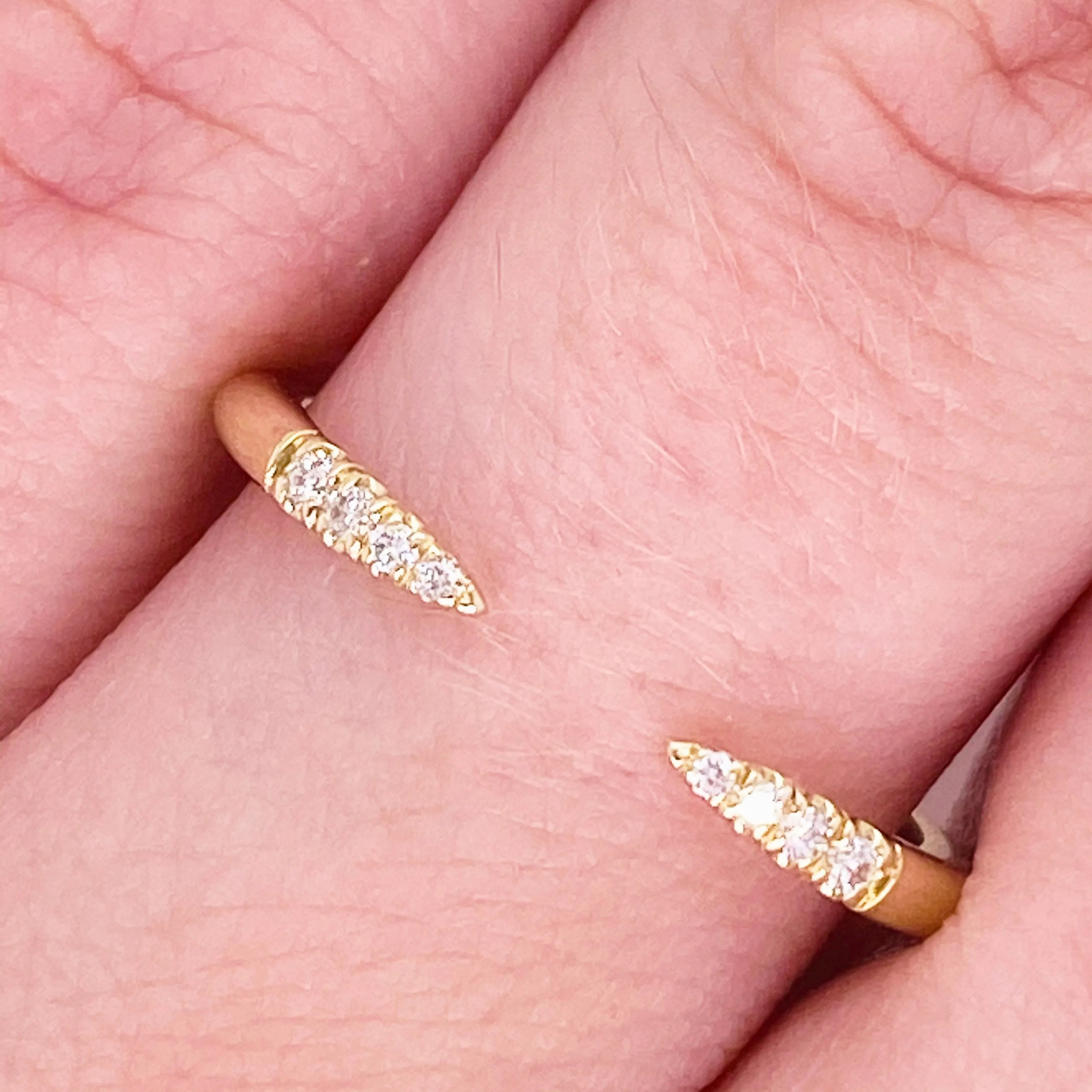 Diamond Spike Open Band