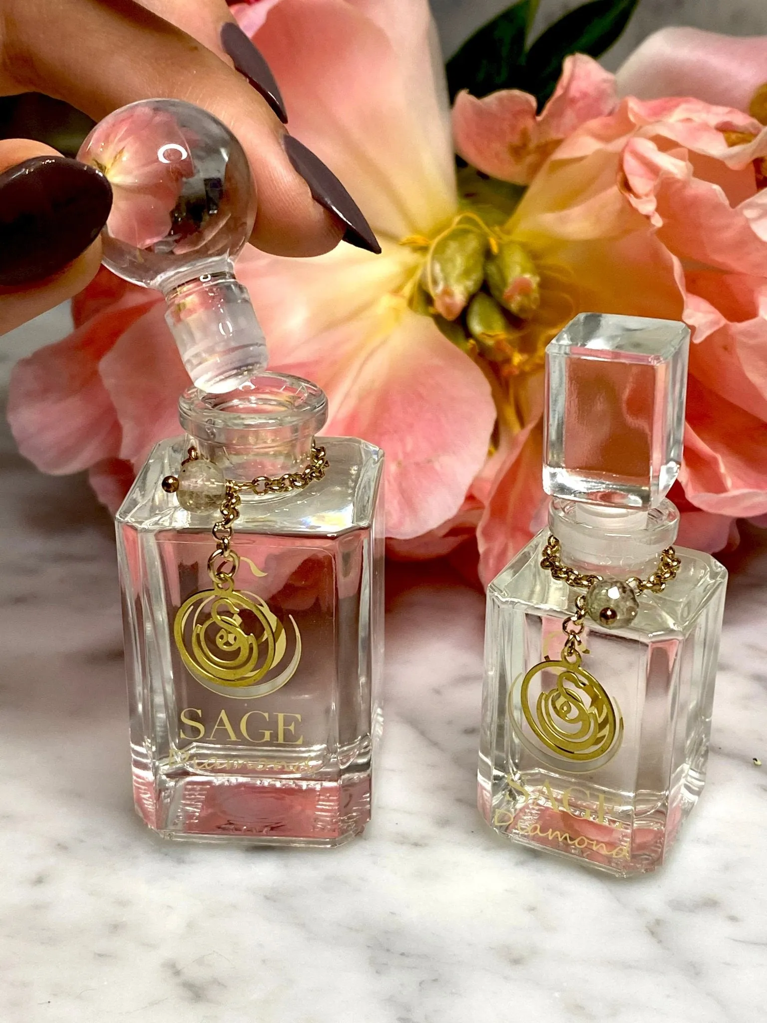 Diamond Vanity Bottle by Sage, Pure Perfume Oil Concentrate
