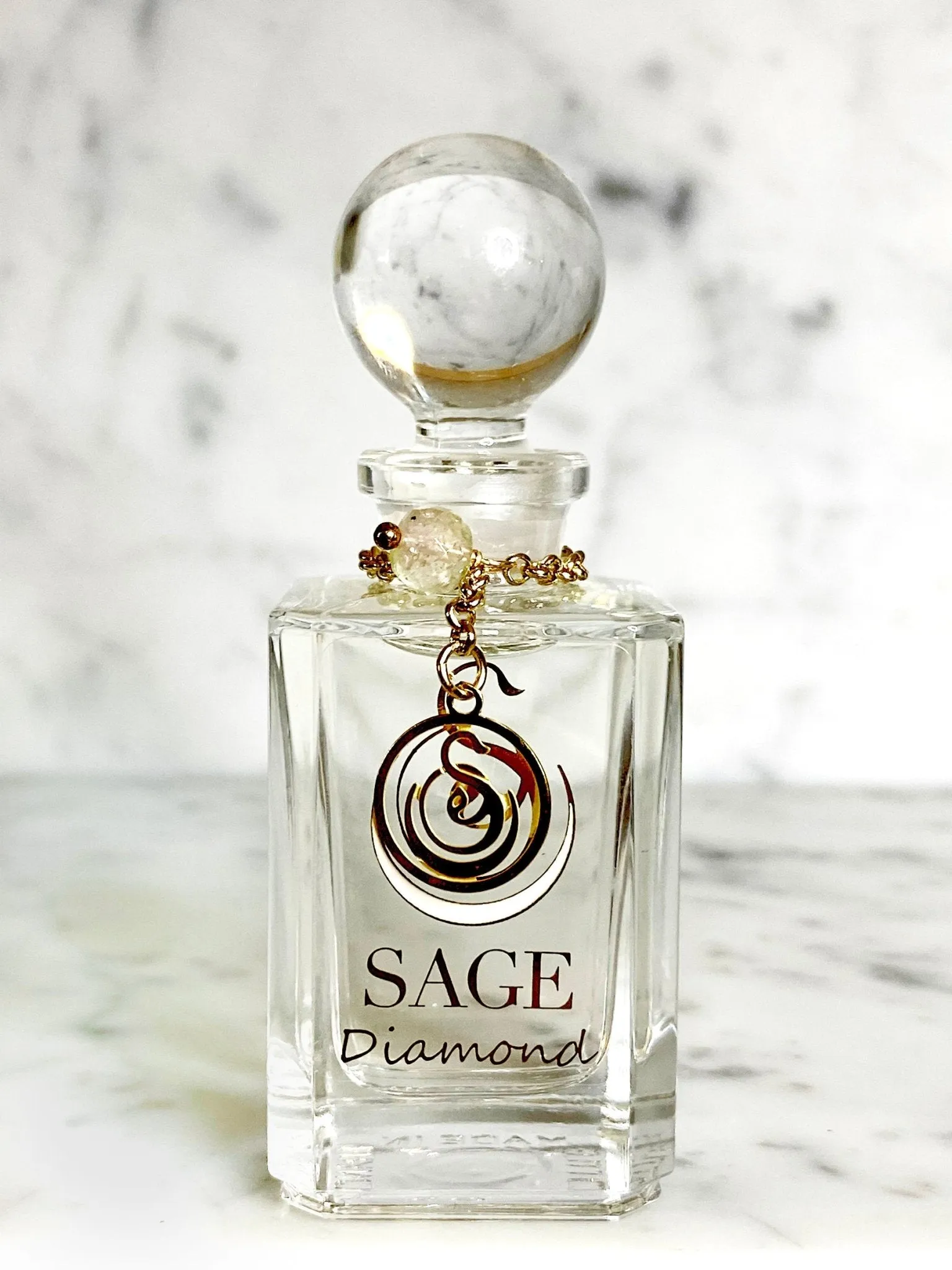 Diamond Vanity Bottle by Sage, Pure Perfume Oil Concentrate