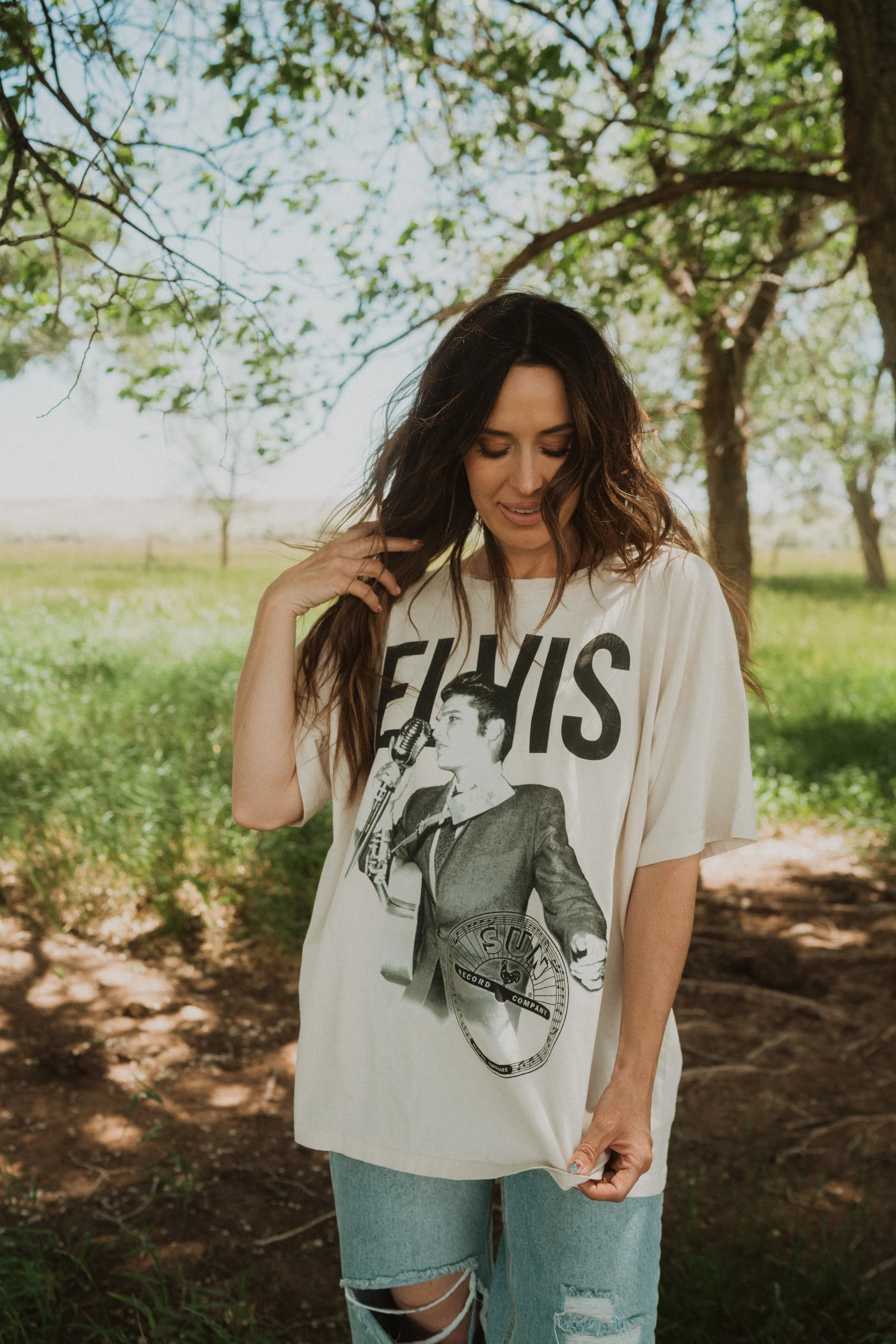 Dirty White Elvis T-Shirt