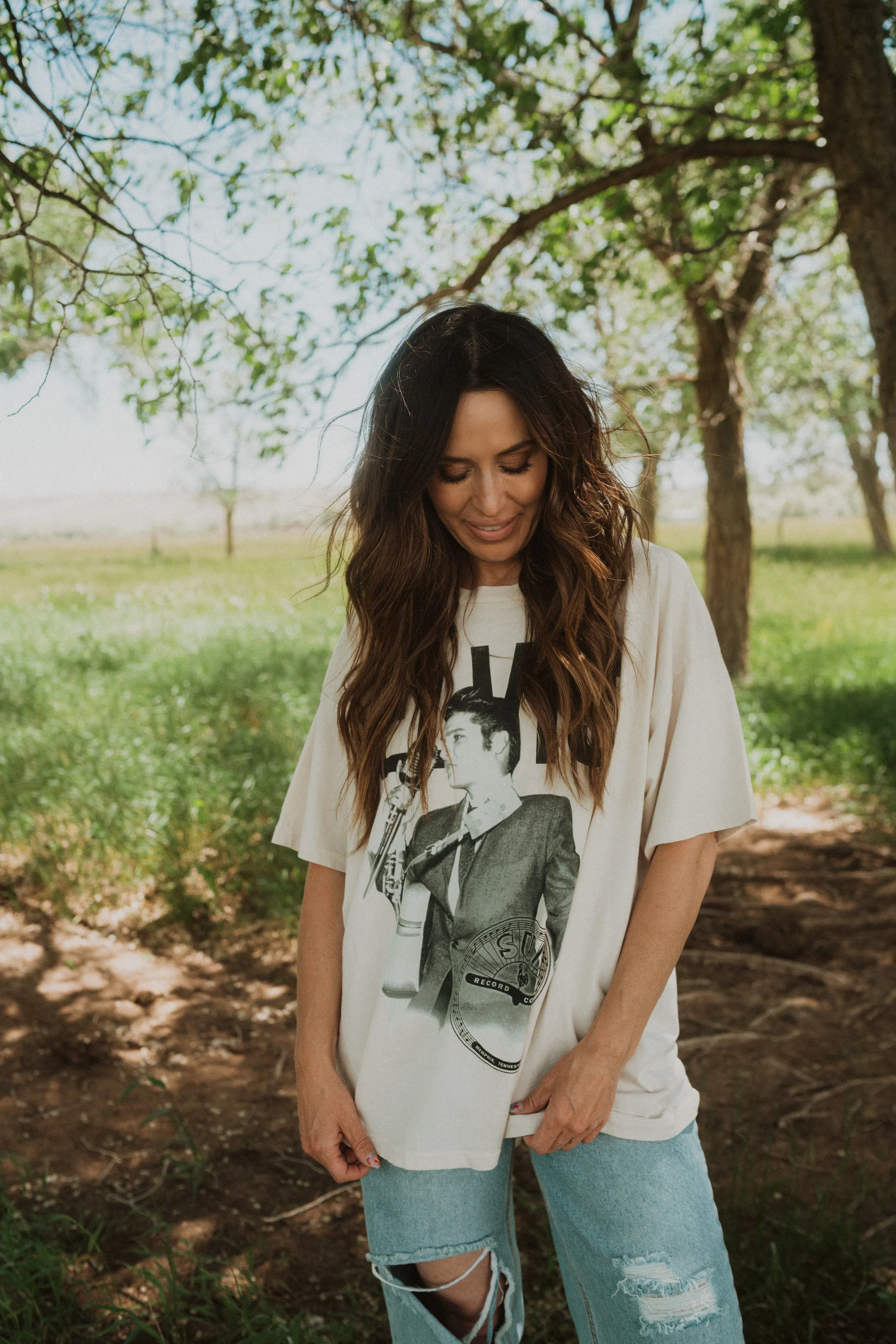 Dirty White Elvis T-Shirt