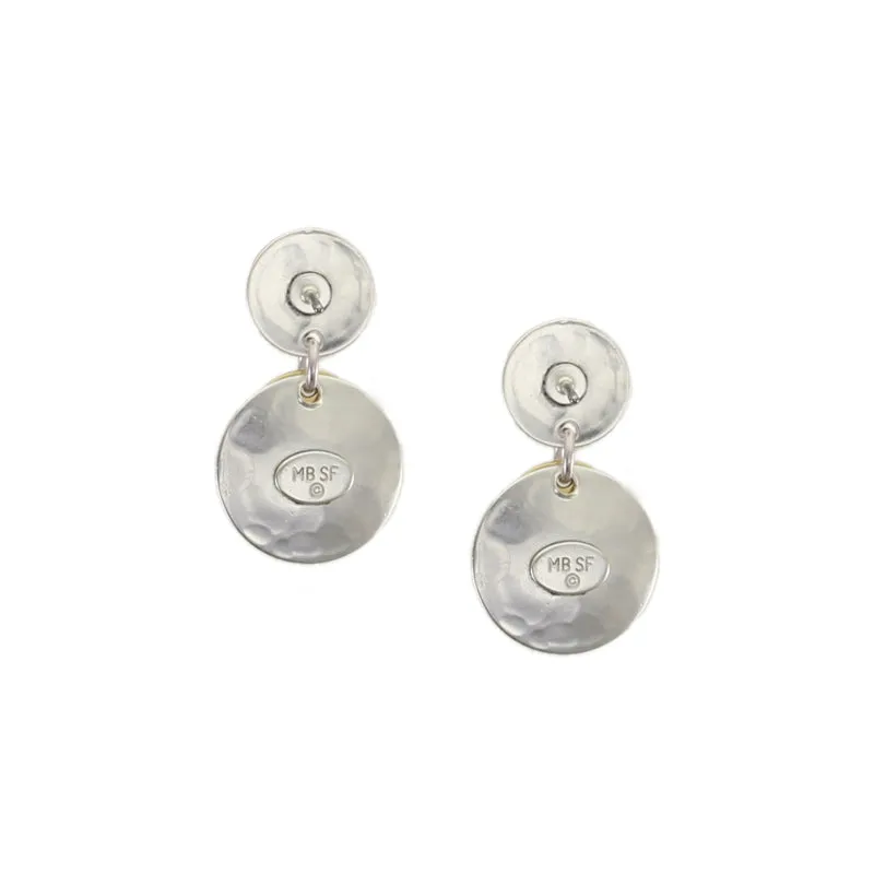 Disc with Layered Dished Discs Post Earring
