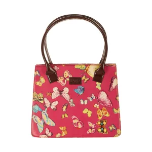 Dolce & Gabbana Pink Butterfly Top Handle Bag