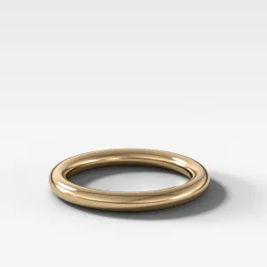 Donut Rounded Wedding Band