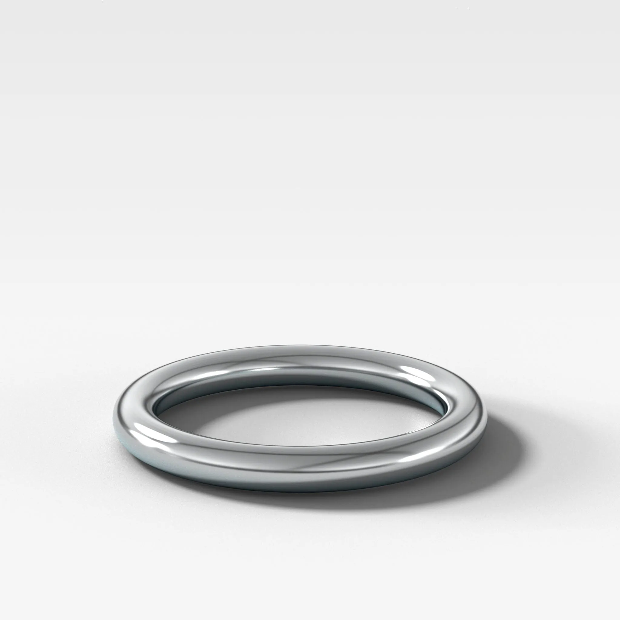 Donut Rounded Wedding Band