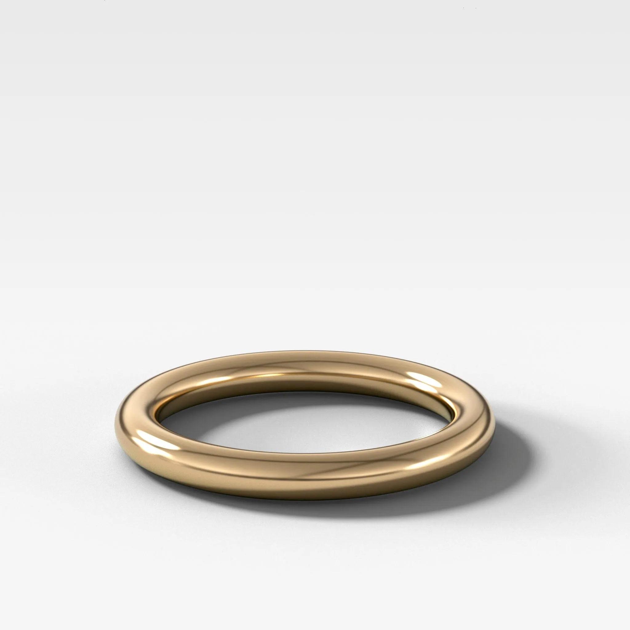 Donut Rounded Wedding Band