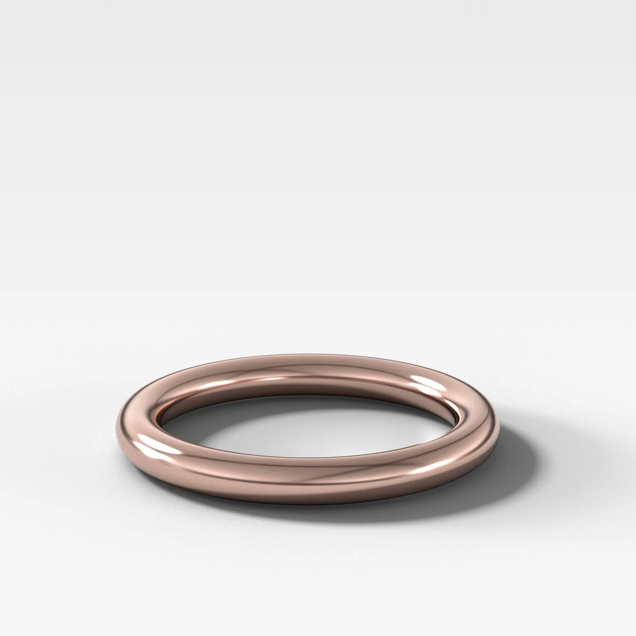 Donut Rounded Wedding Band