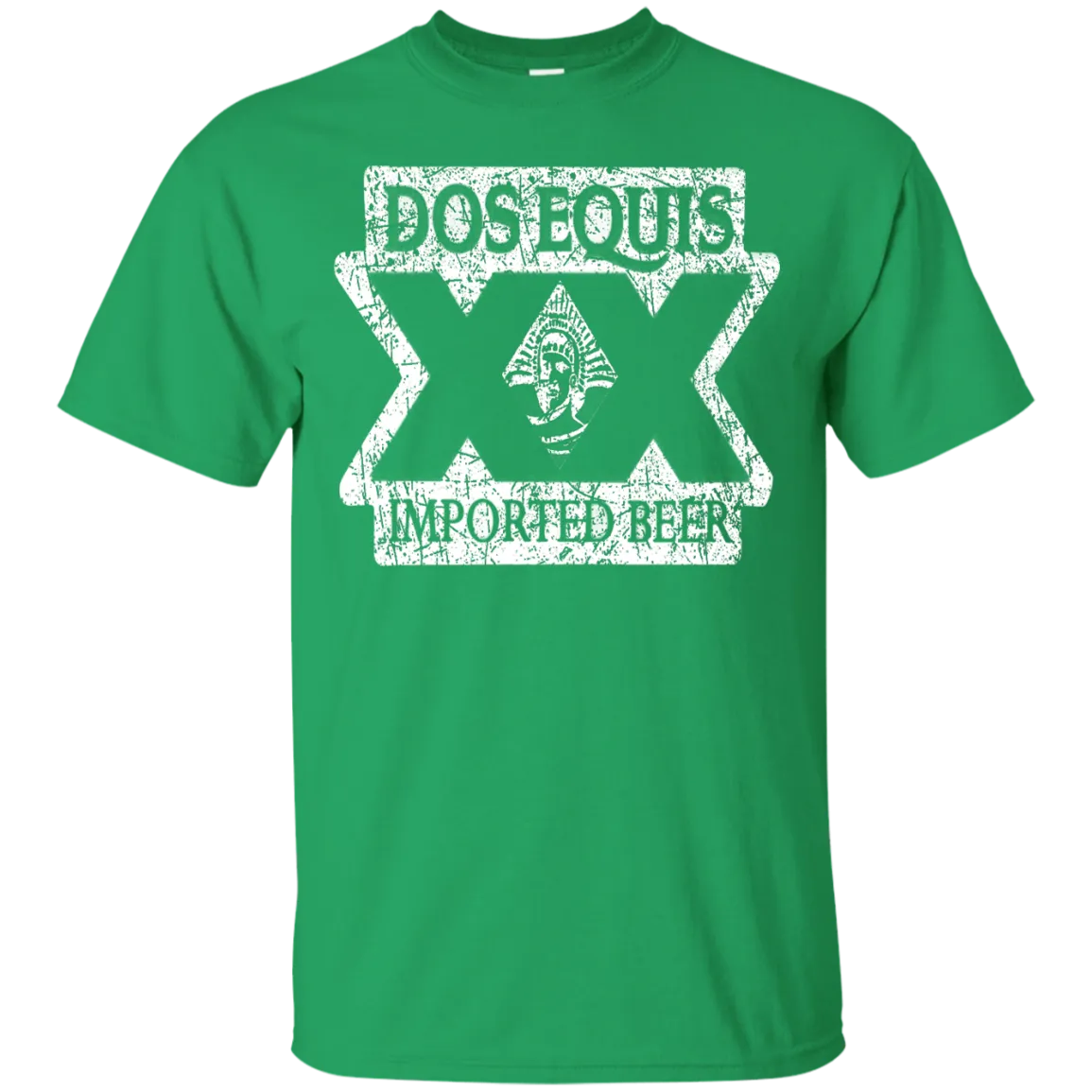 Dos Equis XX Lager Beer T-Shirt Custom Designed Worn Label Pattern
