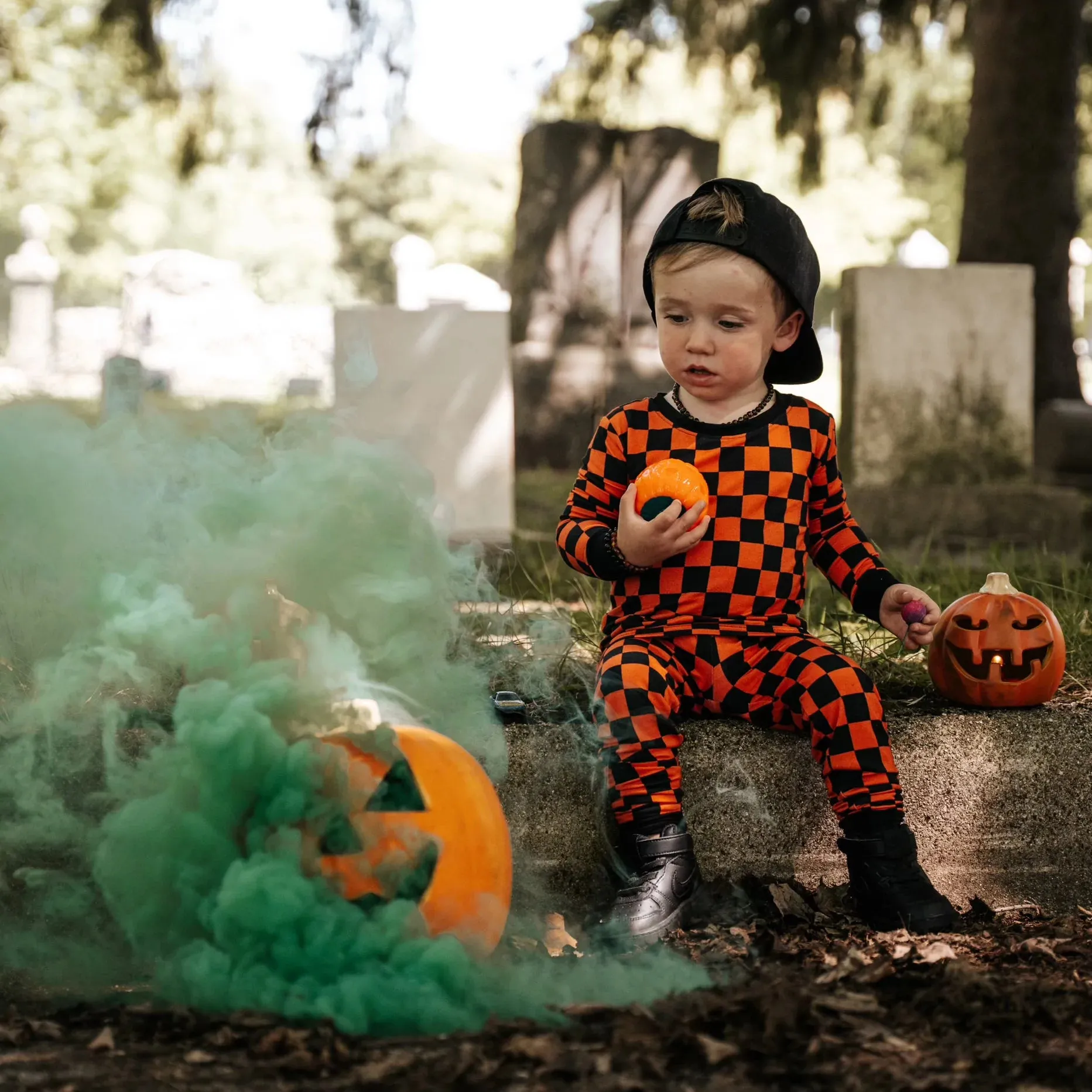 Dream Big Little Co Spooky Checkers L/S Dream Set